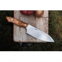 Helle 800 Dele Premiun Outdoor Chef's Knife with Curly Birch Handle